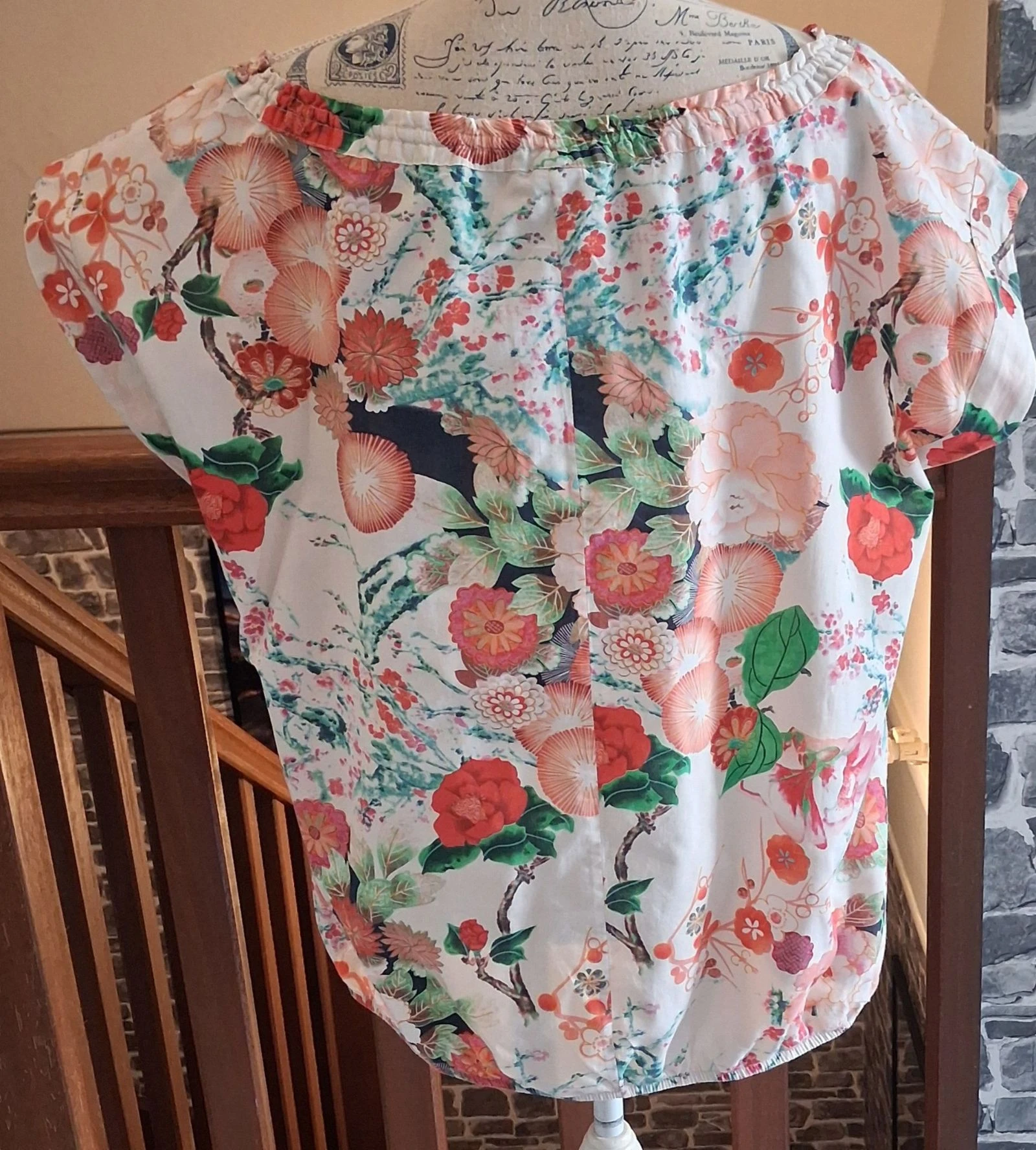 Pretty floral blouse MS Mode with button-down collar – photo 5